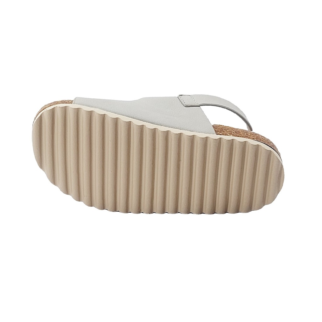 Kids Double Buckle Cork Sandal (EU 25–30) – Light Grey 4