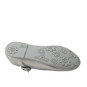 Girls' Mary Jane Shoes with Buckle Strap – Silver 5