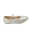 Girls' Mary Jane Shoes with Buckle Strap – Silver 7