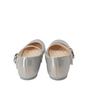 Girls' Mary Jane Shoes with Buckle Strap – Silver 8