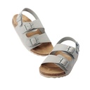 Kids Double Buckle Cork Sandal (EU 25–30) – Light Grey 7