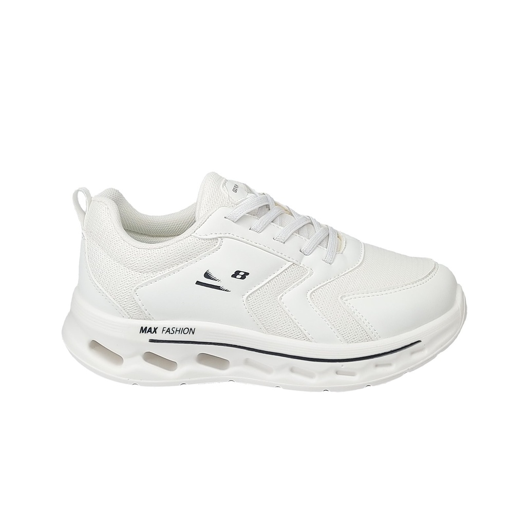 Kids' Air-Cushioned Running Sneakers (EU 31–36) – White 1