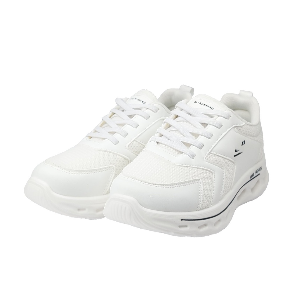 Kids' Air-Cushioned Running Sneakers (EU 31–36) – White 4