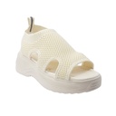 Women's Slip-on Knit Platform Sandal – Ivory 1