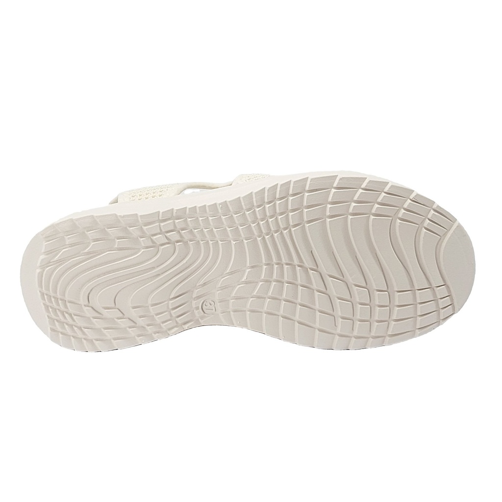 Women's Slip-on Knit Platform Sandal – Ivory 7