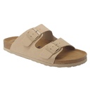 Double Strap Cork Footbed Sandal – Beige 2