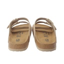Double Strap Cork Footbed Sandal – Beige 5