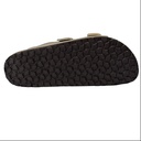 Men's Double Buckle Cork Footbed Sandal – Grey 4
