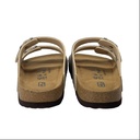 Men's Double Buckle Cork Footbed Sandal – Grey 5